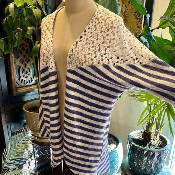 UMGEE WOMEN'S STRIPED KIMONO SWEATER - Picture 5 of 16